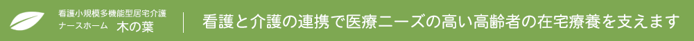 看護小規模多機能型居宅介護 ナースホーム 木の葉